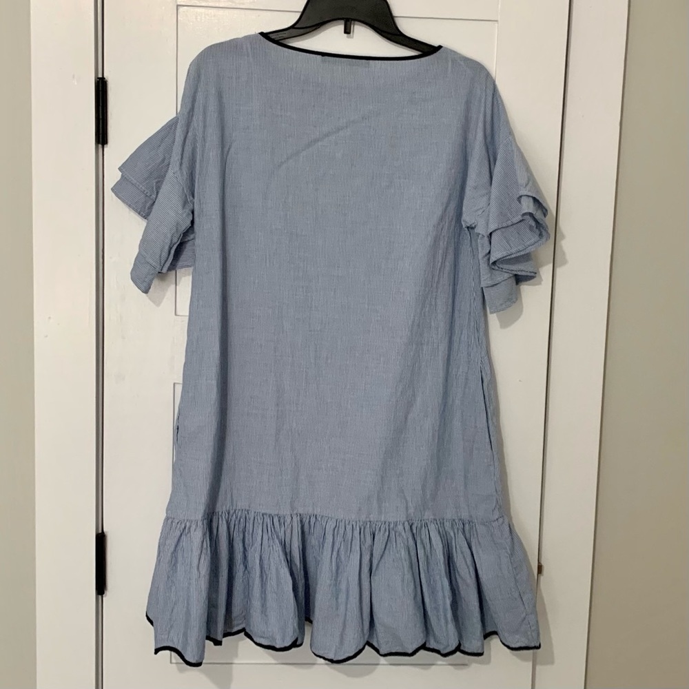 Zara Basic Striped Dress Size Small - image 2